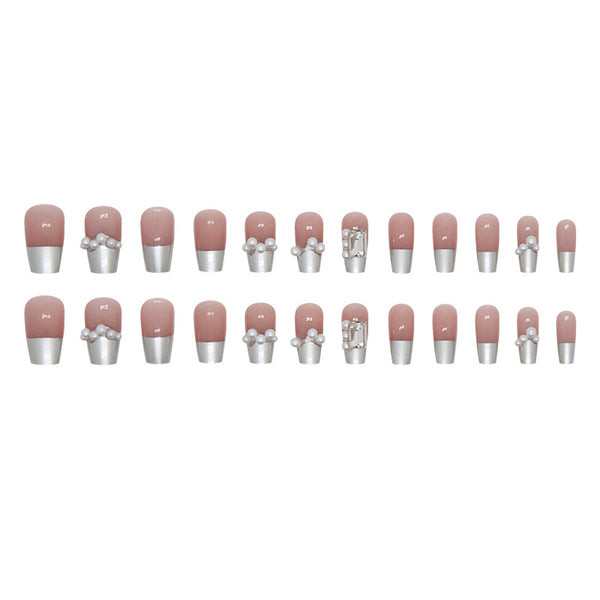 12 Sizes-24 Pcs Press On Nails Z807