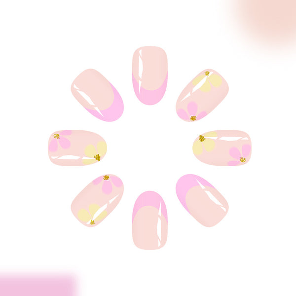 12 Sizes-24 Pcs Press On Nails C1058