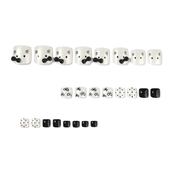 12 Sizes-24 Pcs Press On Nails JP4450