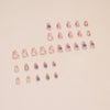 12 Sizes-24 Pcs Press On Nails W1574