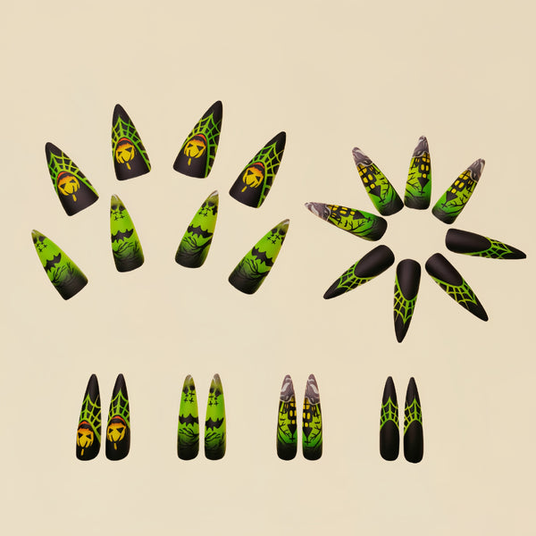 12 Sizes-24 Pcs Press On Nails Y184