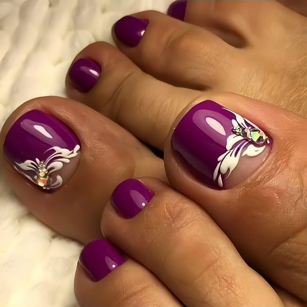 12 Sizes-24 Pcs Press On Nails Y1919