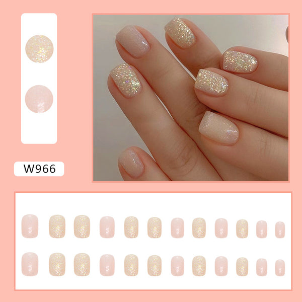 12 Sizes-24 Pcs Press On Nails W962