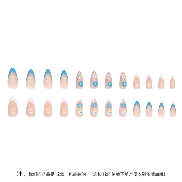 12 Sizes-24 Pcs Press On Nails W412