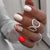 12 Sizes-24 Pcs Press On Nails W1280