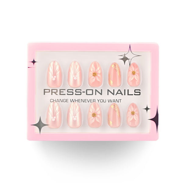 Glamhalo Premiere 30pcs Press On Nails – Eco-Friendly Perfect Fit - GD69