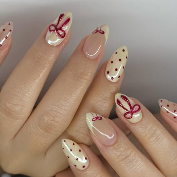 12 Sizes-24 Pcs Press On Nails JP4282