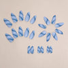 12 Sizes-24 Pcs Press On Nails W1438