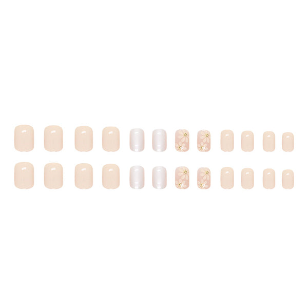 12 Sizes-24 Pcs Press On Nails W907