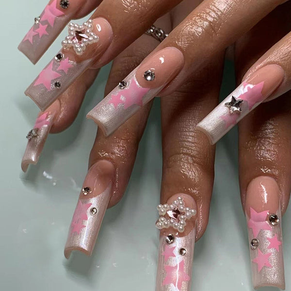 12 Sizes-24 Pcs Press On Nails Z513