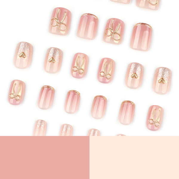 12 Sizes-24 Pcs Press On Nails JP4105