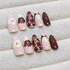 12 Sizes-24 Pcs Press On Nails Z958