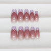 12 Sizes-24 Pcs Press On Nails R909