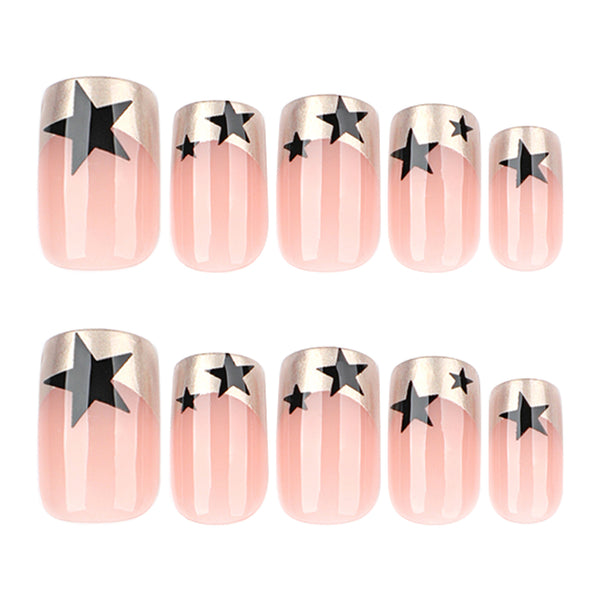 12 Sizes-24 Pcs Press On Nails JL0689