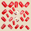 12 Sizes-24 Pcs Press On Nails Y1276