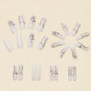 12 Sizes-24 Pcs Press On Nails Y186