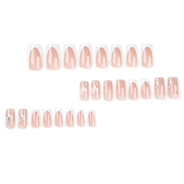 12 Sizes-24 Pcs Press On Nails JP2738