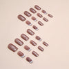 12 Sizes-24 Pcs Press On Nails W1367