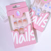 12 Sizes-24 Pcs Press On Nails JL0702
