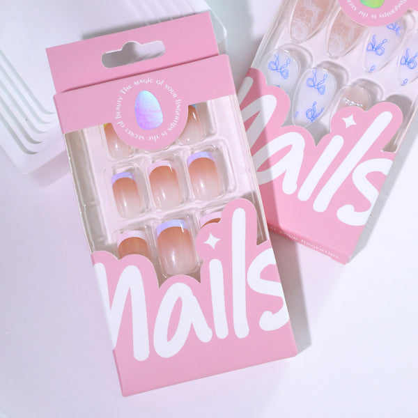 12 Sizes-24 Pcs Press On Nails JL0702
