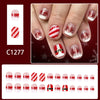 12 Sizes-24 Pcs Press On Nails C1277