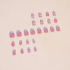 12 Sizes-24 Pcs Press On Nails W1575