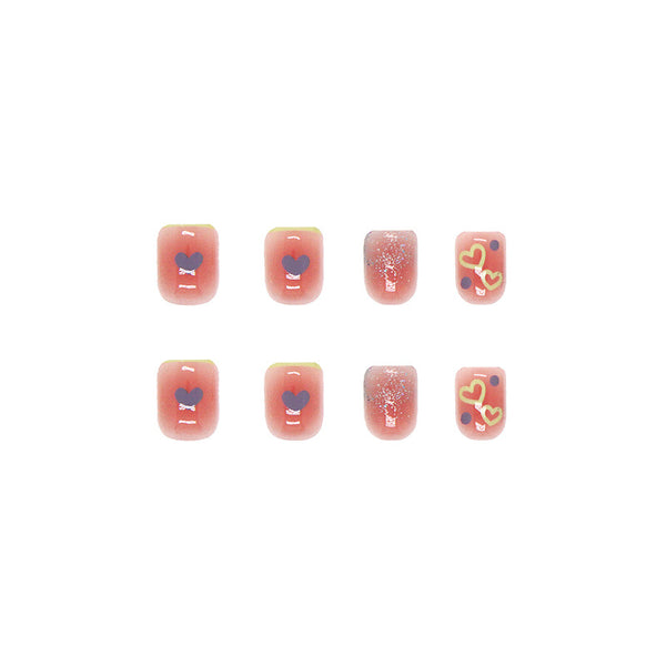 12 Sizes-24 Pcs Press On Nails R459