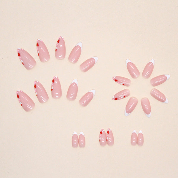 12 Sizes-24 Pcs Press On Nails W323