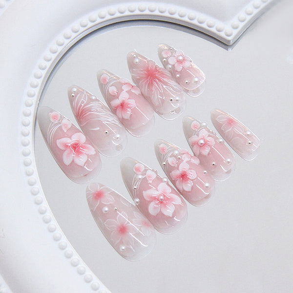 12 Sizes-24 Pcs Press On Nails Z1121