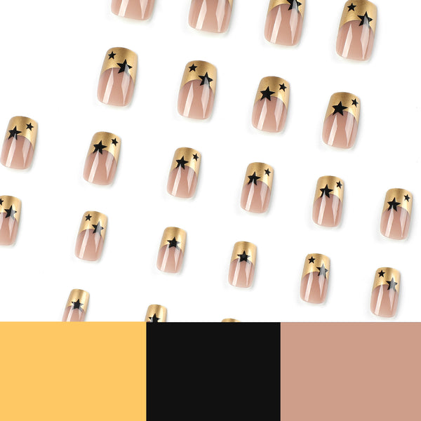 12 Sizes-24 Pcs Press On Nails JP2621