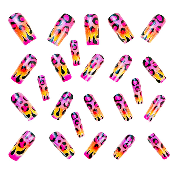 12 Sizes-24 Pcs Press On Nails Y812