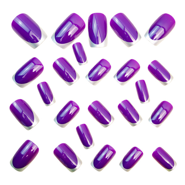 12 Sizes-24 Pcs Press On Nails Y1449