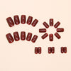 12 Sizes-24 Pcs Press On Nails W1788
