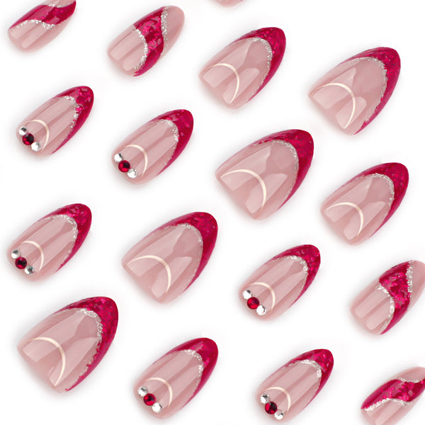 12 Sizes-24 Pcs Press On Nails JP3552