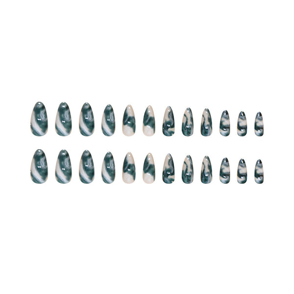 12 Sizes-24 Pcs Press On Nails W1527