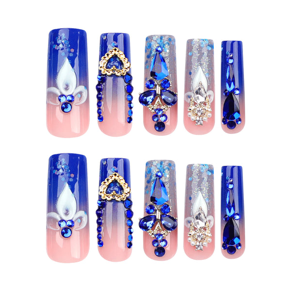 12 Sizes-24 Pcs Press On Nails JP3056