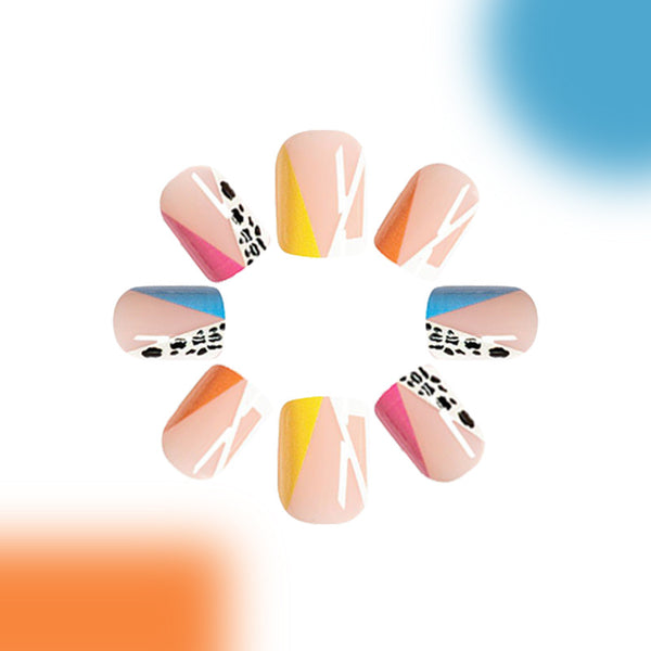12 Sizes-24 Pcs Press On Nails C284