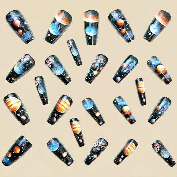 12 Sizes-24 Pcs Press On Nails Y695