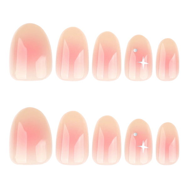 12 Sizes-24 Pcs Press On Nails JP4090