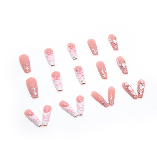12 Sizes-24 Pcs Press On Nails Z499
