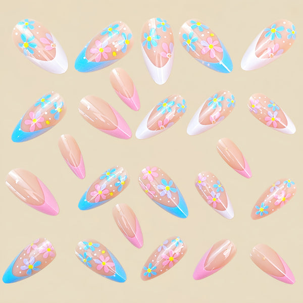 12 Sizes-24 Pcs Press On Nails Y1954
