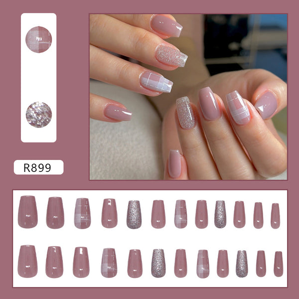 12 Sizes-24 Pcs Press On Nails R899