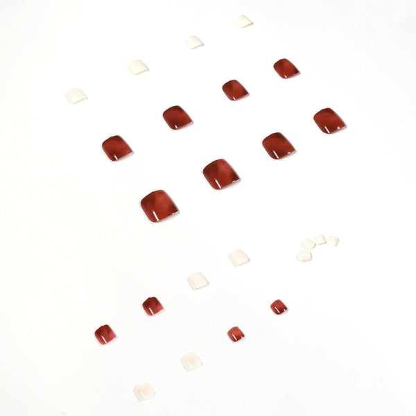 Press On Toe nails Set 24pcs/set JP1176