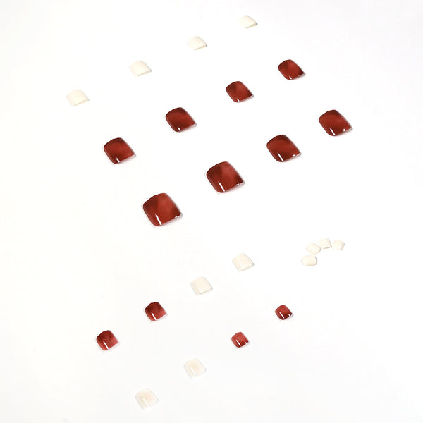 12 Sizes-24 Pcs Press On Nails JP1176