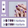 12 Sizes-24 Pcs Press On Nails R161