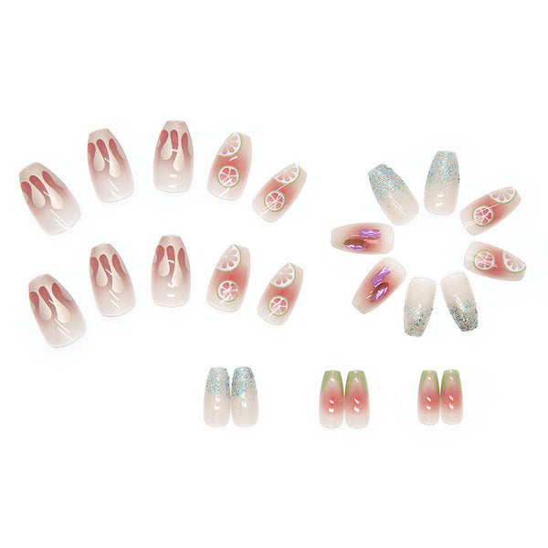 12 Sizes-24 Pcs Press On Nails Z368