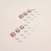 12 Sizes-24 Pcs Press On Nails F074