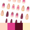 12 Sizes-24 Pcs Press On Nails JP4181