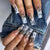 12 Sizes-24 Pcs Press On Nails W128