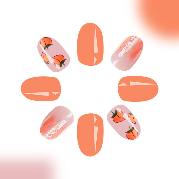 12 Sizes-24 PcsPress On Nails C845